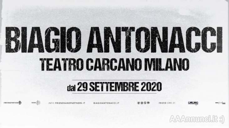 Biglietti Biagio Antonacci Teatro Carcano