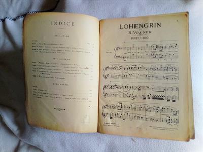 Lohengrin Riccardo Wagner spartito musicale 1914, ottimo stato - Foto 3