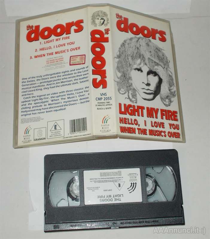 Foto 2VHS THE DOORS LIGHT MY FIRE ORIGINALE IN INGLESE