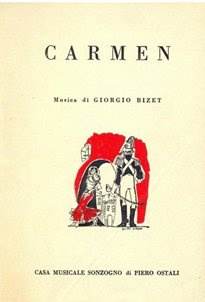 CARMEN musica di GEOGES BIZET Libretto D'opera, ottime condizioni